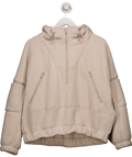 Free People Cream Wild And Free Fleece Pullover UK XS - Reliked