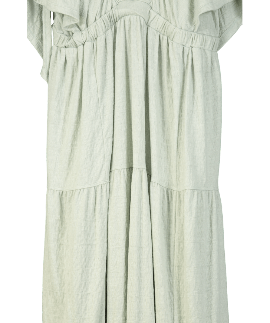 Free People Green La La Maxi Dress UK L - Reliked