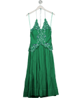Free People Green Valenciana Midi Dress UK XS - Reliked