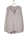 Free People Grey Knitted Collard - sweater UK S - Reliked