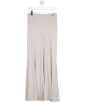 Free People Grey Knitted Wide Leg Trousers UK S - Reliked