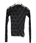 Free People Intimately Black Sheer Lace High Neck Top UK XS - Reliked