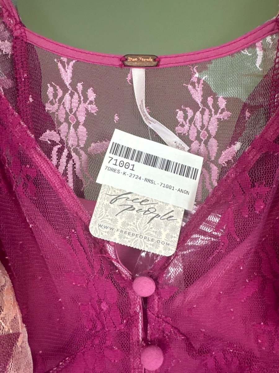 Free People Misty Plum Lace Maxi Dress XS - Reliked