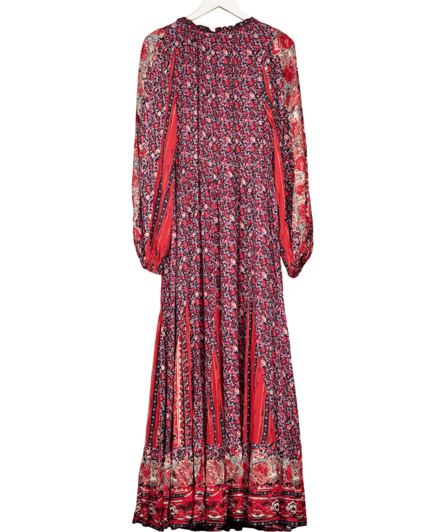 Free People Multicoloured Happy Feelings Midi Dress UK M - Reliked