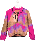 Free People Multicoloured Hit The Slopes Pull Over Jacket UK S - Reliked