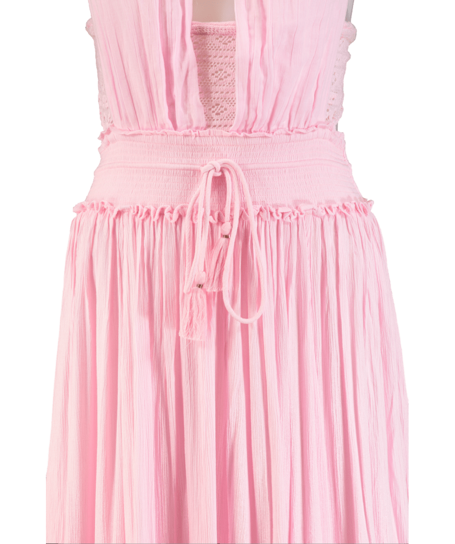 Free People Pink Santa Maria Maxi Dress UK XS - Reliked