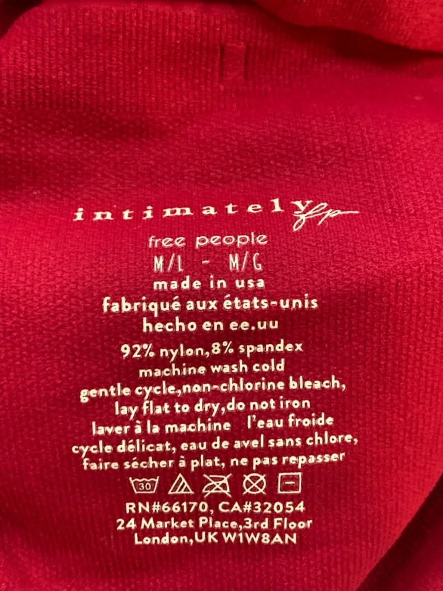 Free People Red Queen of Hearts Bodysuit M - L - Reliked