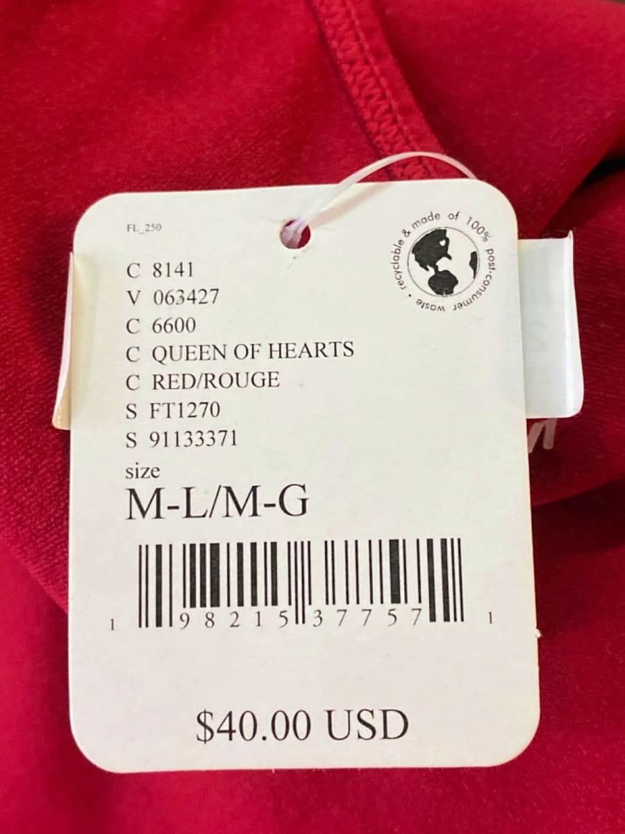 Free People Red Queen of Hearts Bodysuit M - L - Reliked