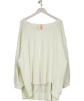 Free People White One To Beat Pullover UK M - Reliked