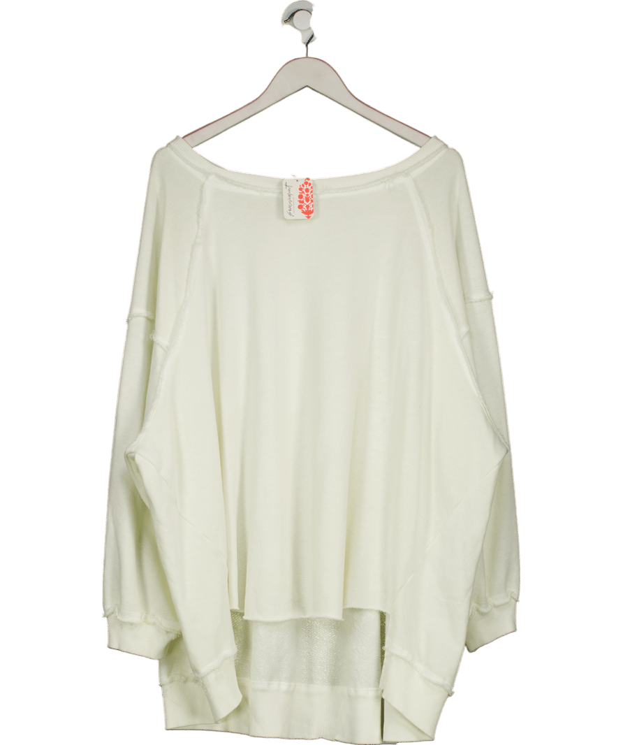 Free People White One To Beat Pullover UK M - Reliked