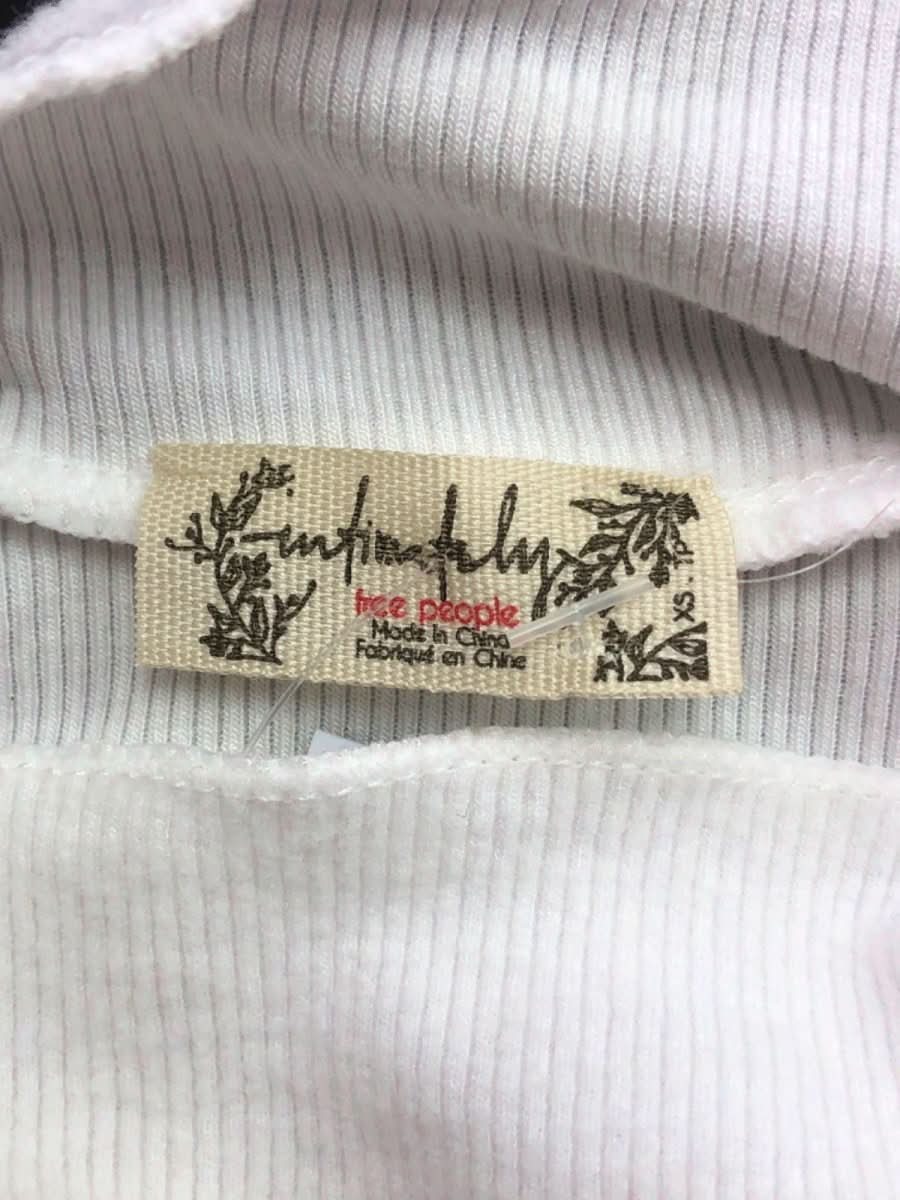 Free People White Ribbed Bodysuit XS - Reliked