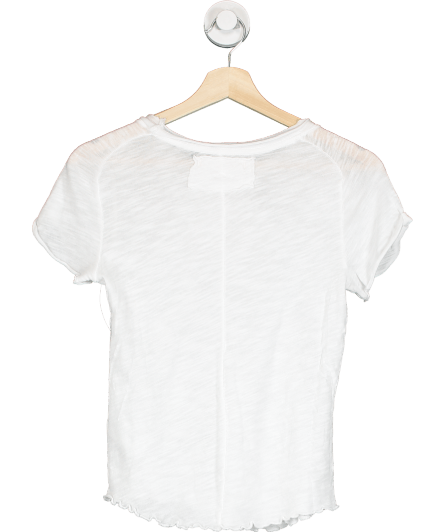 Free People White We The Free Be My Baby Tee UK S - Reliked
