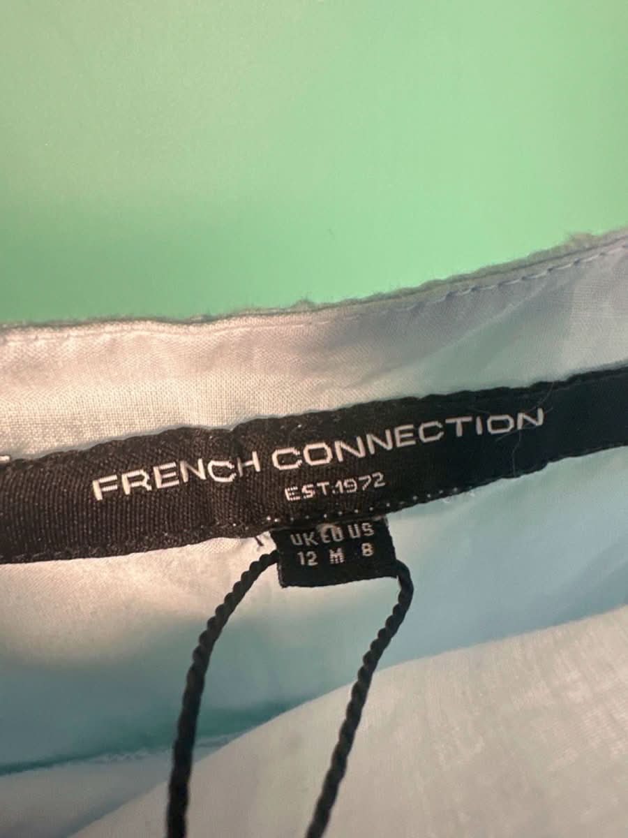 French Connection Blue Ombre Midi Dress UK 12 - Reliked