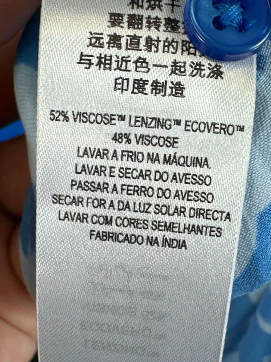 French Connection Blue Sea Star Floral Print Maxi Dress UK 12 - Reliked