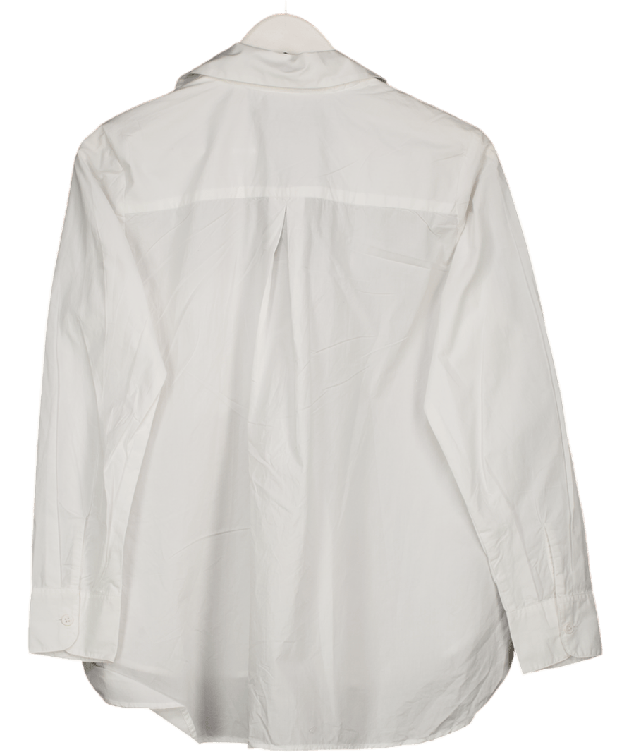 French Connection White 100% Cotton Shirt UK XS - Reliked