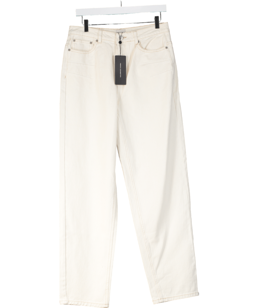 French Connection White Dallas Denim Barrel Leg Jeans UK 10 - Reliked
