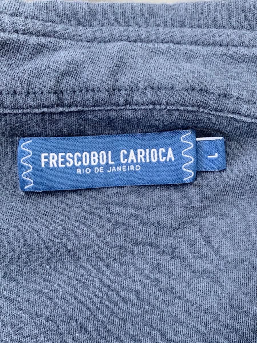 Frescobol Carioca Navy Cotton Linen Shirt Size L - Reliked