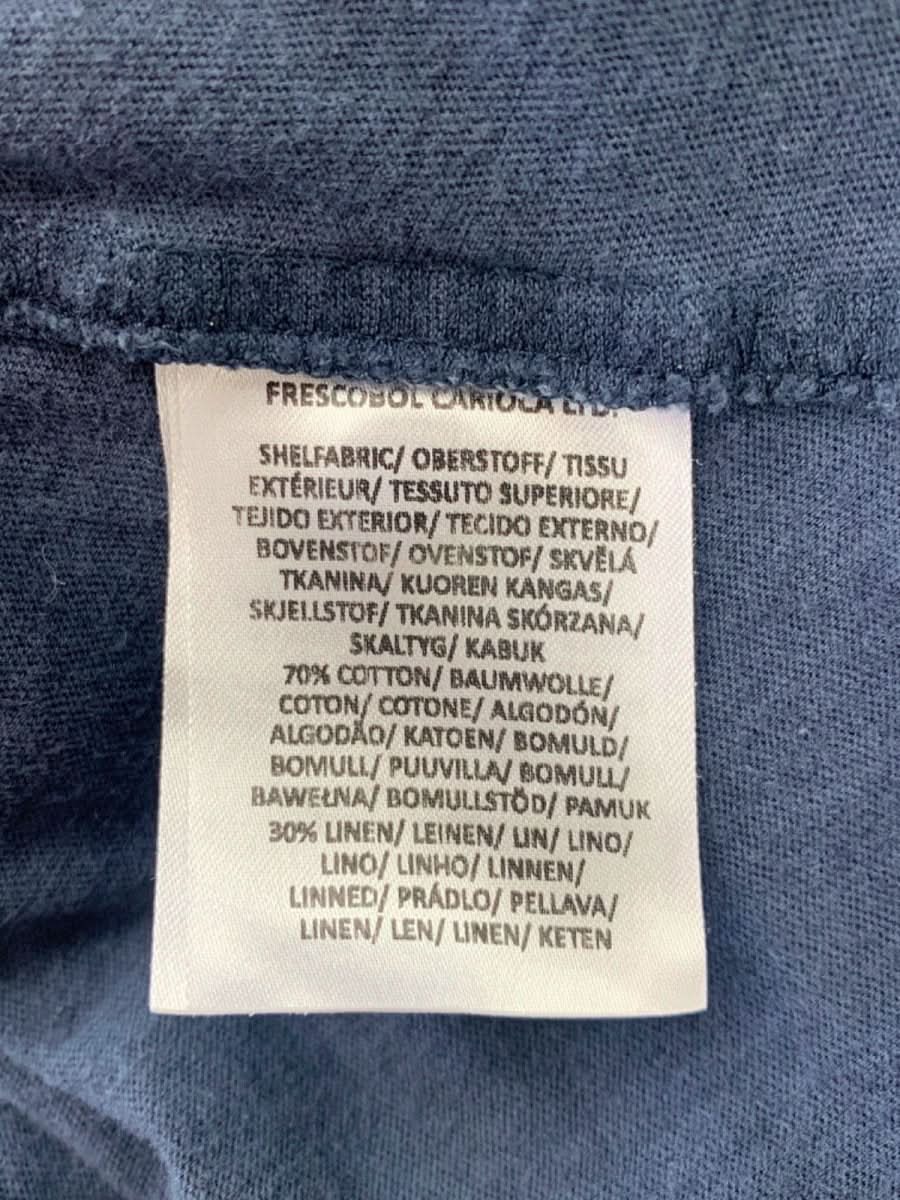 Frescobol Carioca Navy Cotton Linen Shirt Size L - Reliked