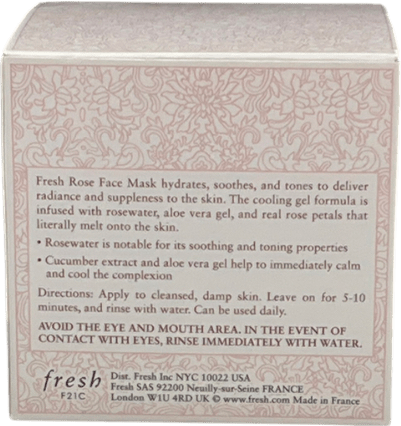 fresh Rose Face Mask 100ml - Reliked