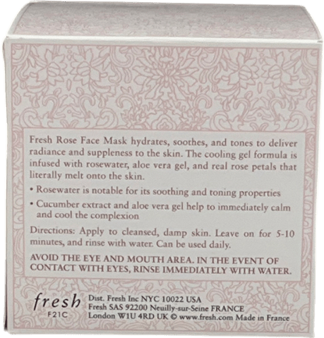 fresh Rose Face Mask 100ml - Reliked