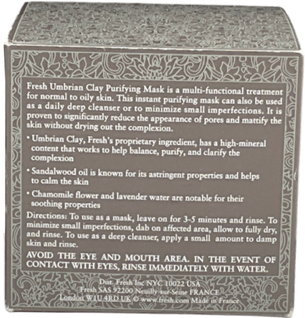 fresh Umbrian Clay Pore - purifying Face Mask 100ml - Reliked