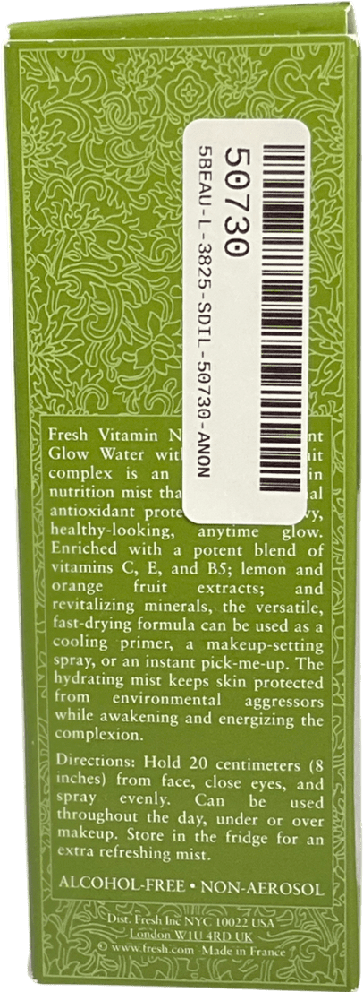 fresh Vitamin Nectar Energizing Glow Water Antioxidant Face & Body Mist 100ml - Reliked