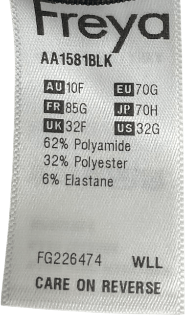 freya nursing Black Pure Nursing Drop Cup Bra UK 32F - Reliked