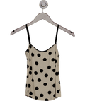 Frutty booty Cream Polka Dot Top UK M - Reliked