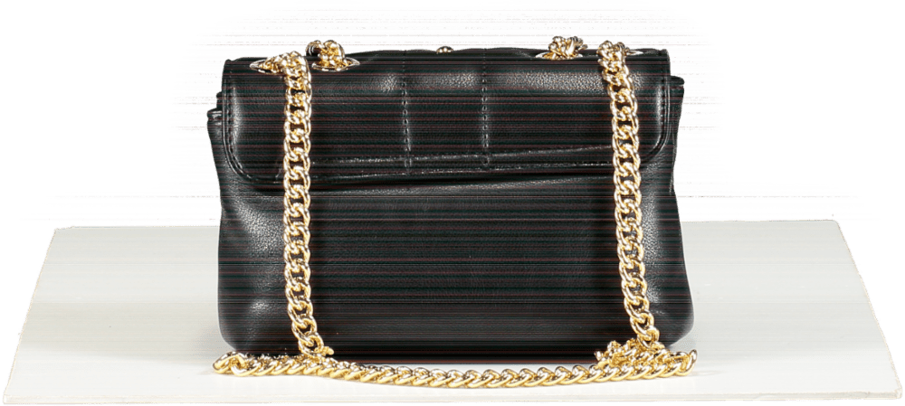 Gaelle Paris Black Cross Body Chain Strap Mini Bag - Reliked