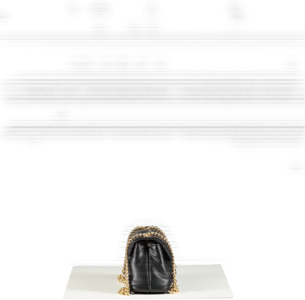 Gaelle Paris Black Cross Body Chain Strap Mini Bag - Reliked