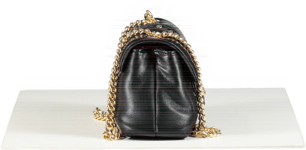 Gaelle Paris Black Cross Body Chain Strap Mini Bag - Reliked