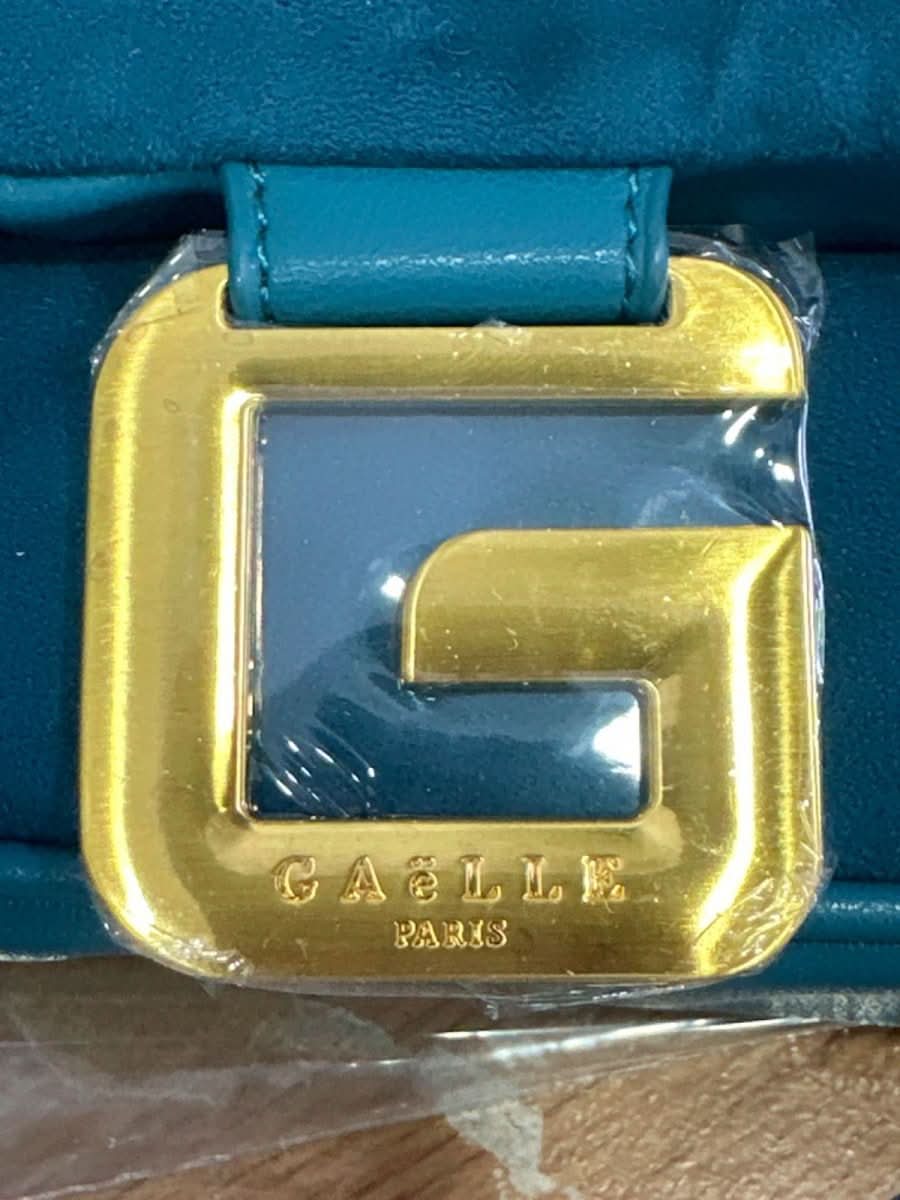 GAëLLE Paris Teal Patchwork Chain Shoulder Bag - Reliked