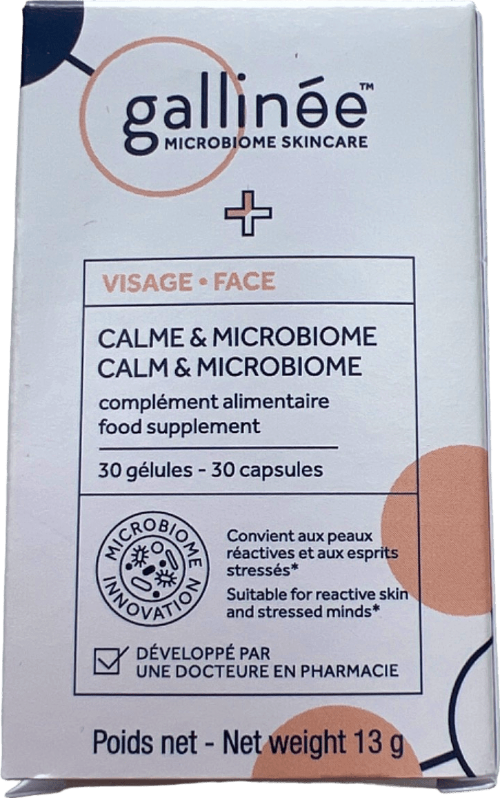 Gallinée Visage + Calme & Microbiome Calm & Microbiome Supplement 13g - Reliked