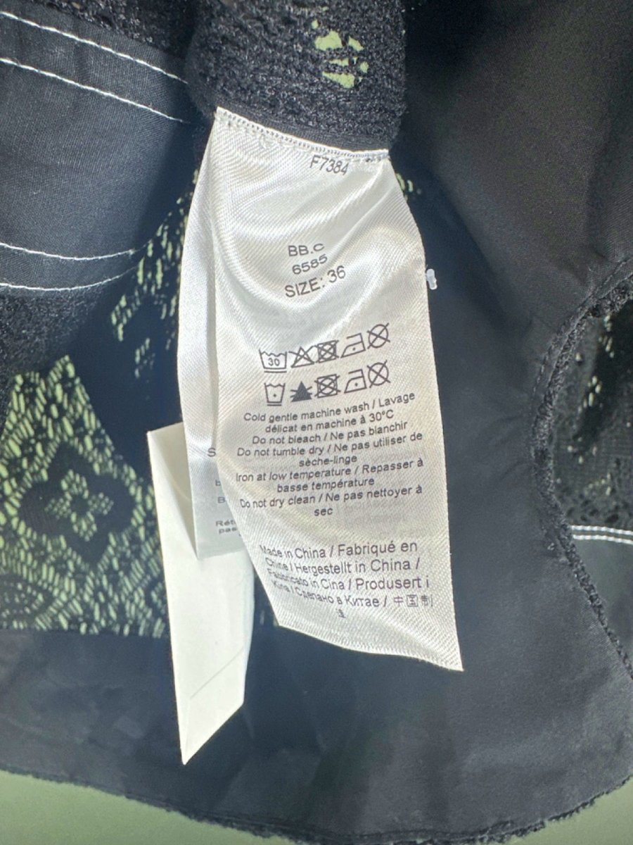 GANNI Black Lace Shirt Size 36 UK 8 - Reliked