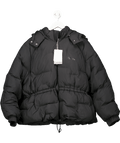 Ganni Black Oversized Hooded Puffer Jacket Sz46 UK 18 - Reliked