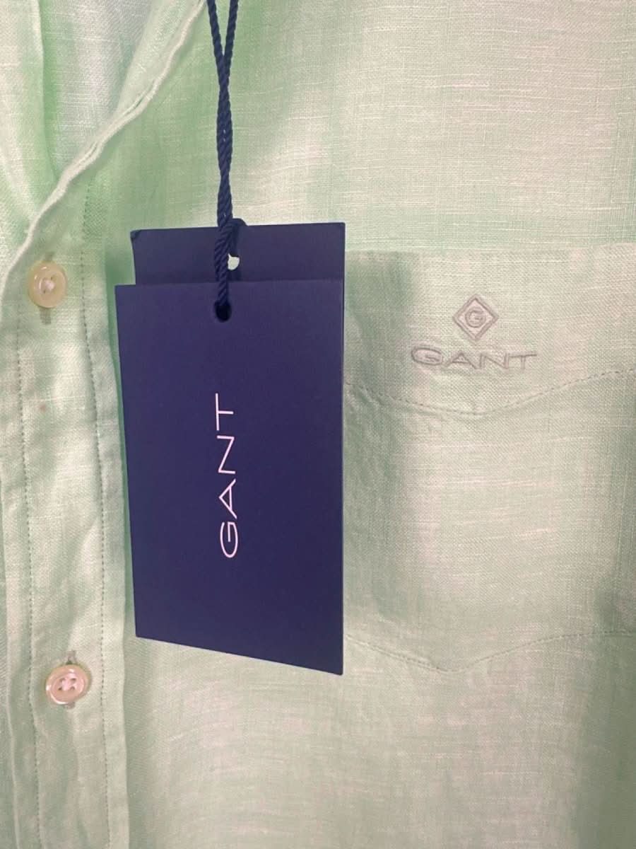 GANT Absinthe Green The Linen Shirt Regular XL - Reliked