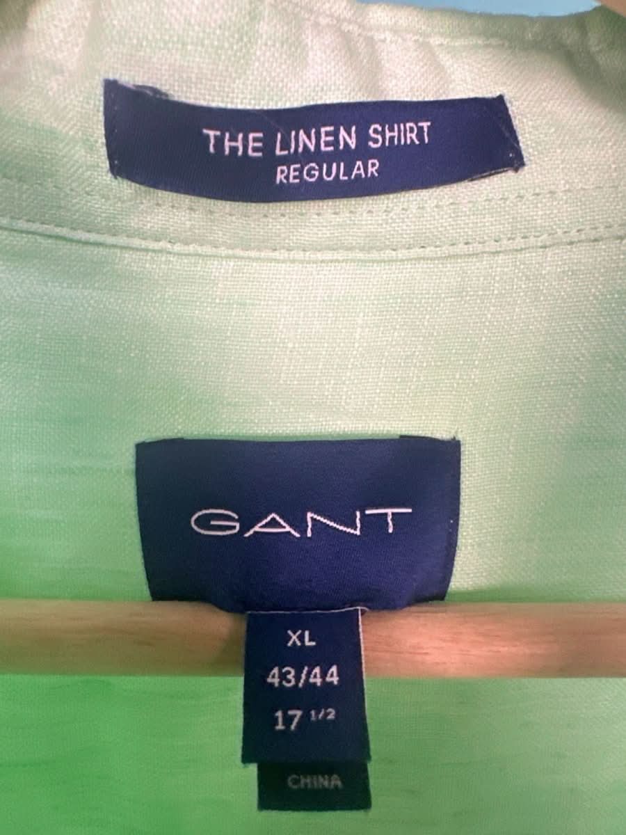 GANT Absinthe Green The Linen Shirt Regular XL - Reliked