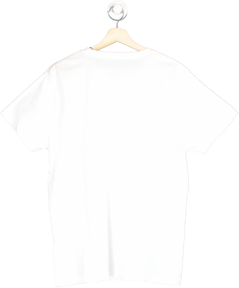 GANT White Embroidered Logo SS T-Shirt SIZE L - Reliked