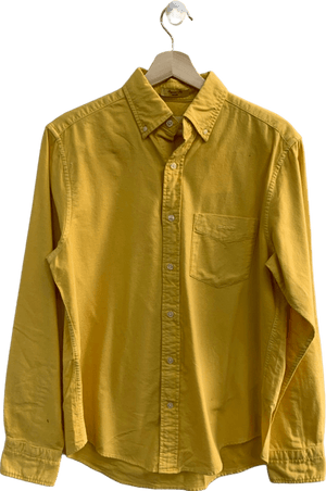GANT Yellow Regular Fit Brushed Oxford Shirt UK S