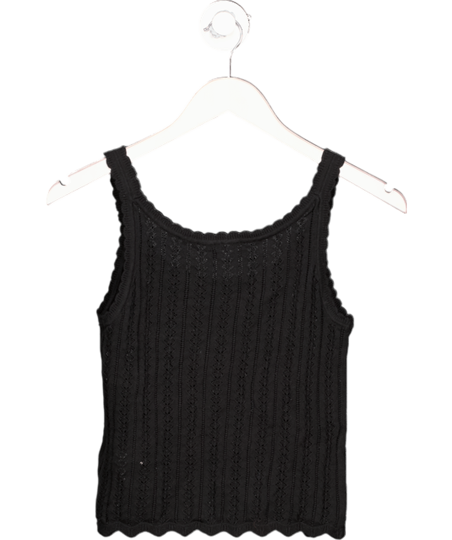 GAP 2 - piece Black Pointelle Cardigan (UK S) & Vest Top (UK XS) UK XS/S - Reliked