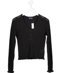 GAP 2 - piece Black Pointelle Cardigan (UK S) & Vest Top (UK XS) UK XS/S - Reliked