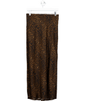GAP Brown Leopard Print Maxi Slip Skirt UK S - Reliked
