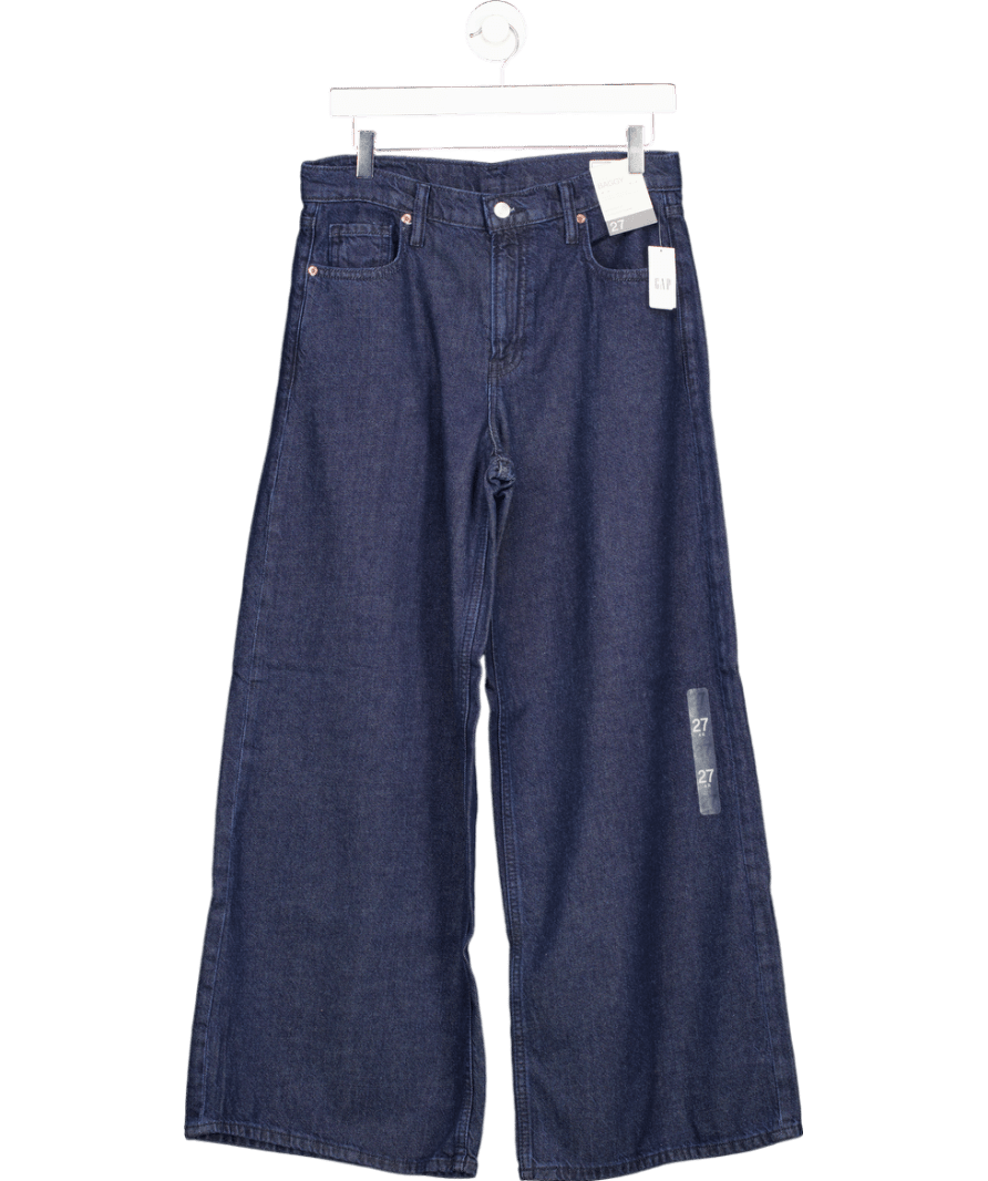 GAP Dark Blue Mid Rise Ultrasoft Baggy Jeans W27 - Reliked
