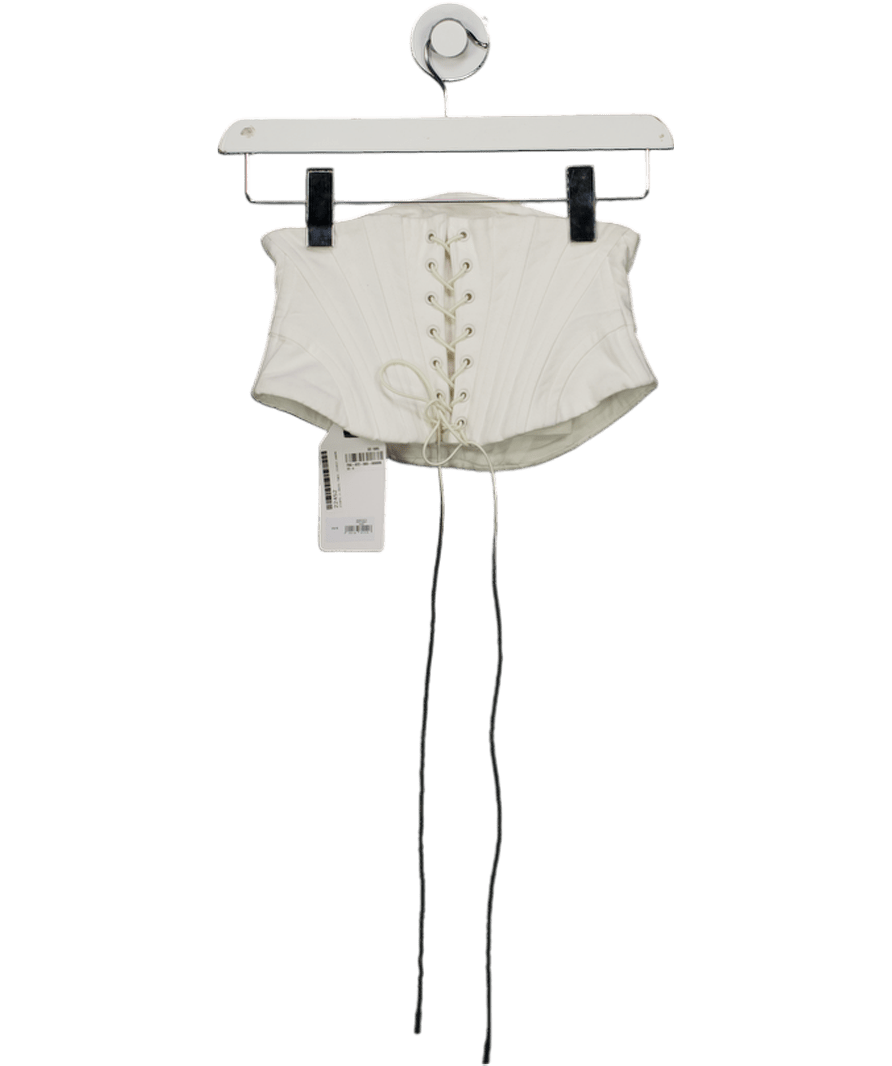 GAP X Zac Posen White Corset Belt UK XS/S - Reliked