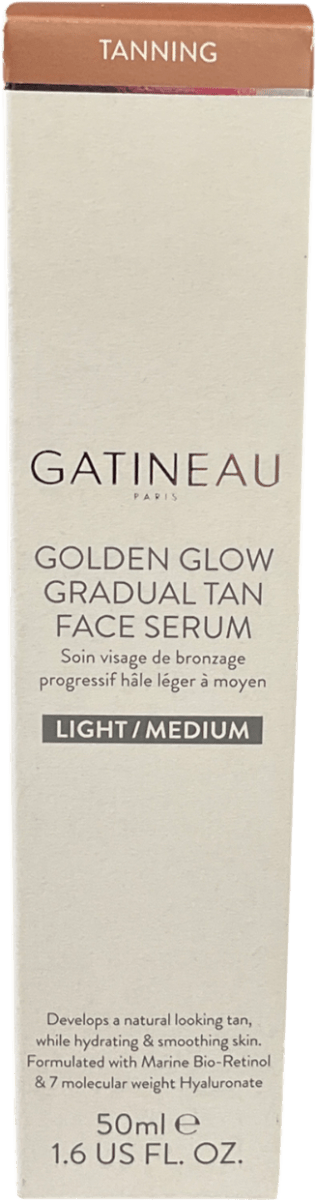 gatineau Golden Glow Gradual Tan Face Serum Light/medium 50ml - Reliked