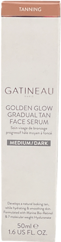 gatineau Golden Glow Gradual Tan Face Serum Medium/dark 50ml - Reliked