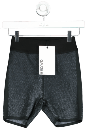 Gauge81 Black & Blue Calgary Shorts UK XS