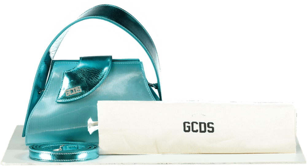 GCDS Blue Comma Transpallic Small Bag One Size - Reliked