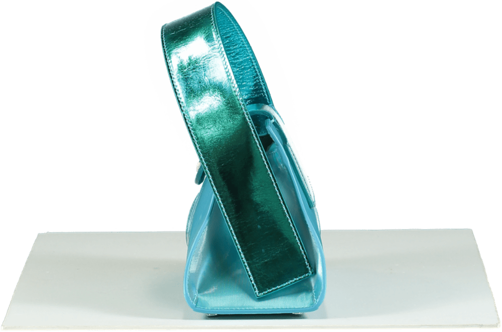 GCDS Blue Comma Transpallic Small Bag One Size - Reliked