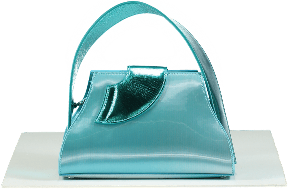 GCDS Blue Comma Transpallic Small Bag One Size - Reliked